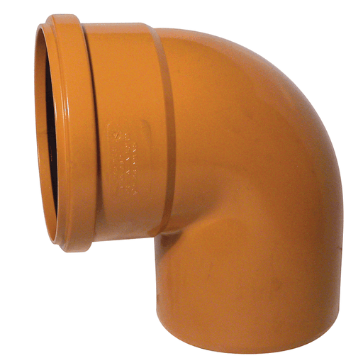Single Socket Underground Downpipe 87° Bend 160mm