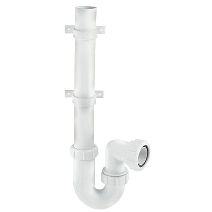 White Easy-Flow Stand Pipe Trap 40mm