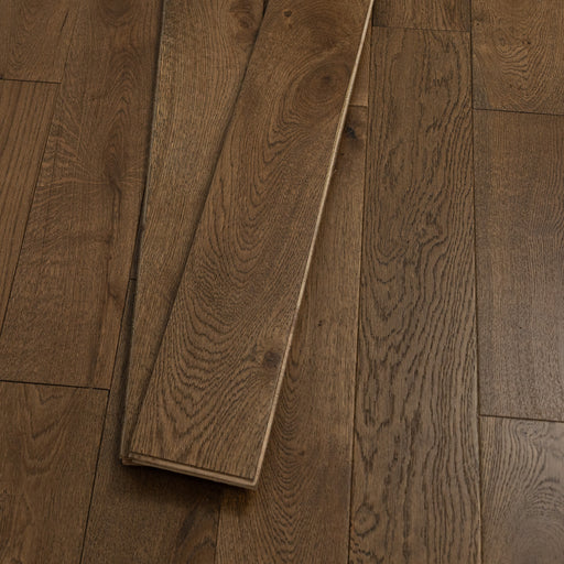 Herringbone Oak Engineered Flooring - Cognac Oak Brushed - Oxford 