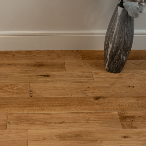 Herringbone Oak Engineered Flooring - Natural Oak Brushed UV Lacquered - Oxford