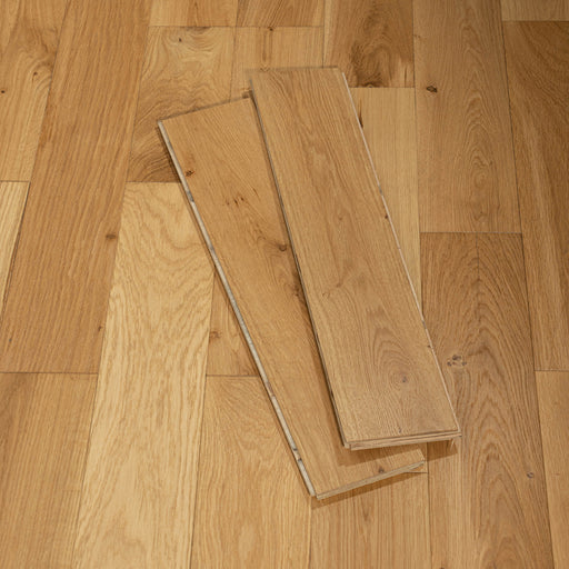Herringbone Oak Engineered Flooring - Natural Oak Brushed UV Oiled - Oxford 