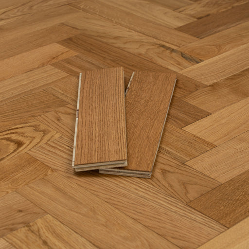 Herringbone Oak Engineered Flooring - Natural Oak UV Lacquered - Warwick