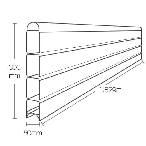 Eco Fencing Panel (1.8m) - Graphite