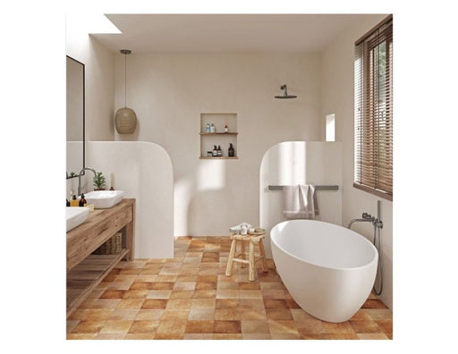 Asturias Cotto 20cm X 20cm Wall & Floor Tile in the bathroom