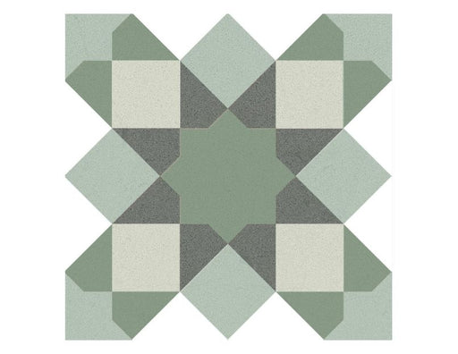 Hydra Green 20cm X 20cm Wall & Floor Tile