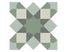 Hydra Green 20cm X 20cm Wall & Floor Tile