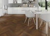 Herringbone Oak Engineered Flooring - Chesnut Brushed UV Lacquered - Arden