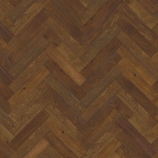Herringbone Oak Engineered Flooring - Chesnut Brushed UV Lacquered - Arden