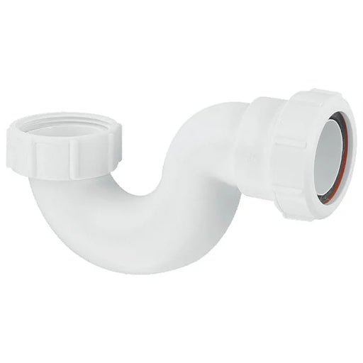 White Easy-Flow Bath Trap 40mm with a 19mm Seal 