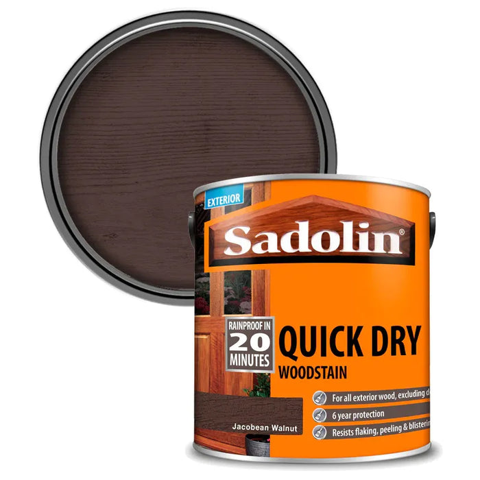 Sadolin Quick Dry Woodstain Jacobean Walnut