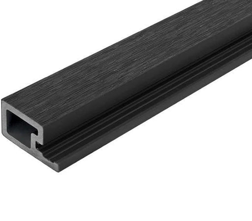 Charcoal Cladco WPC Slatted Wall Cladding Start Profile 