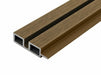 Teak Cladco WPC Slatted Wall Cladding End Profile 