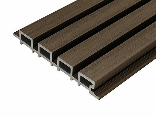 Coffee Cladco WPC Slatted Wall Cladding Panel