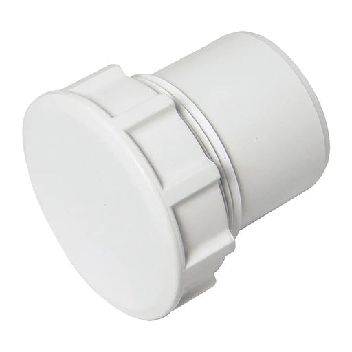 White Waste Pipe Access Cap 40mm