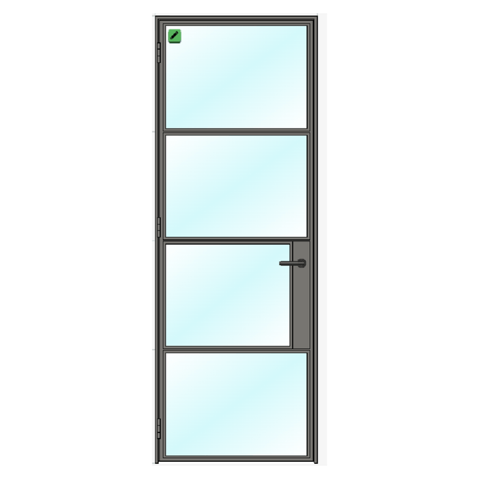 Internal STEEL Single Door - 1000mm width (Left Hinged)