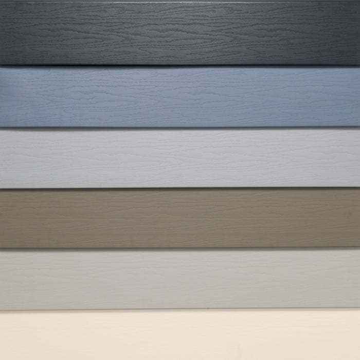 Coastline Composite Cladding 203mm x 5m, Anthracite Grey, Moondust Grey, Oyster White, Pigeon Blue, Soft Green, Taupe