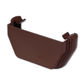Square Gutter Stop End Ext (Brown)