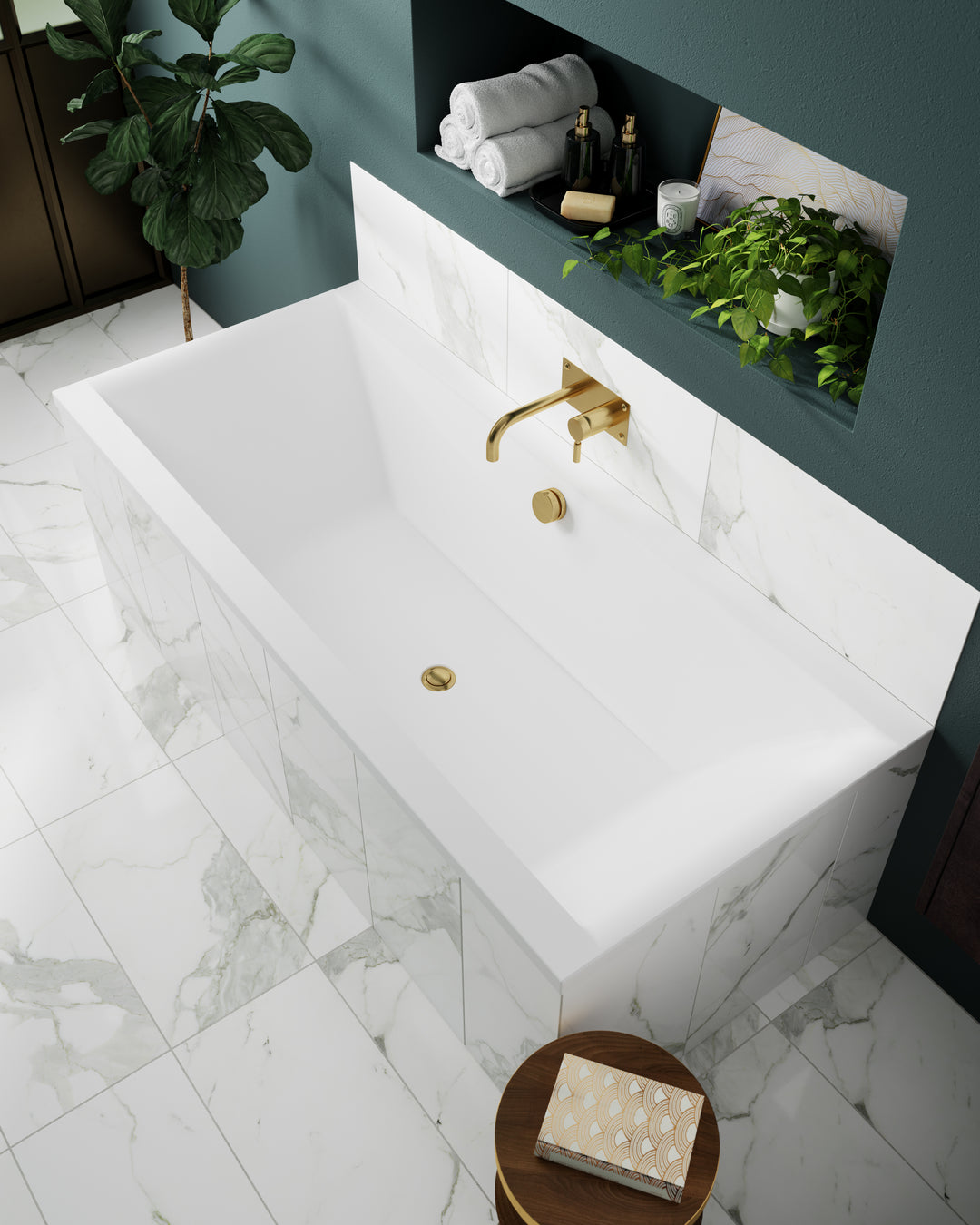 Square Double Ended Bath 1700 x 700mm