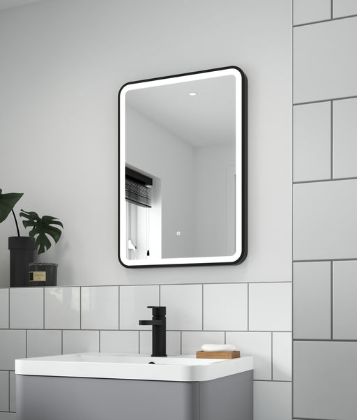 700 x 500 Black Framed Mirror
