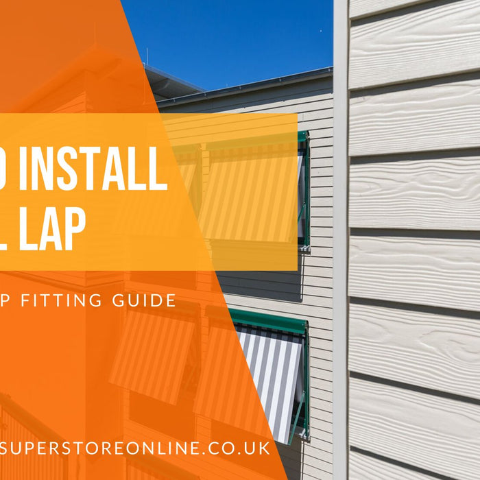 How to install Cedral Lap guide banner with close-up of Cedral Lap weatherboard on a house