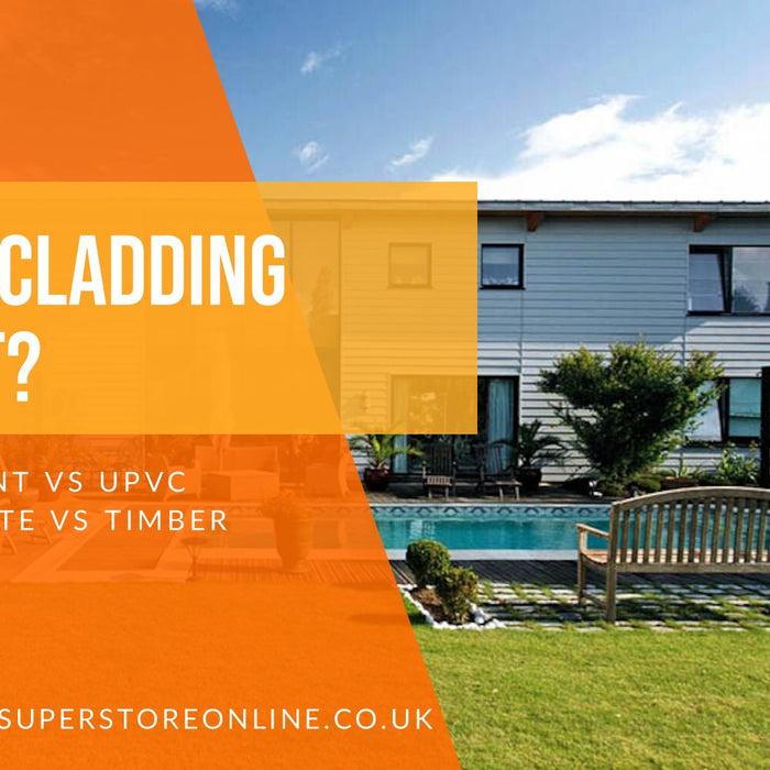 Which cladding is best banner comparing fibre cement, uPVC, composite and timber, with a Cedral clad house