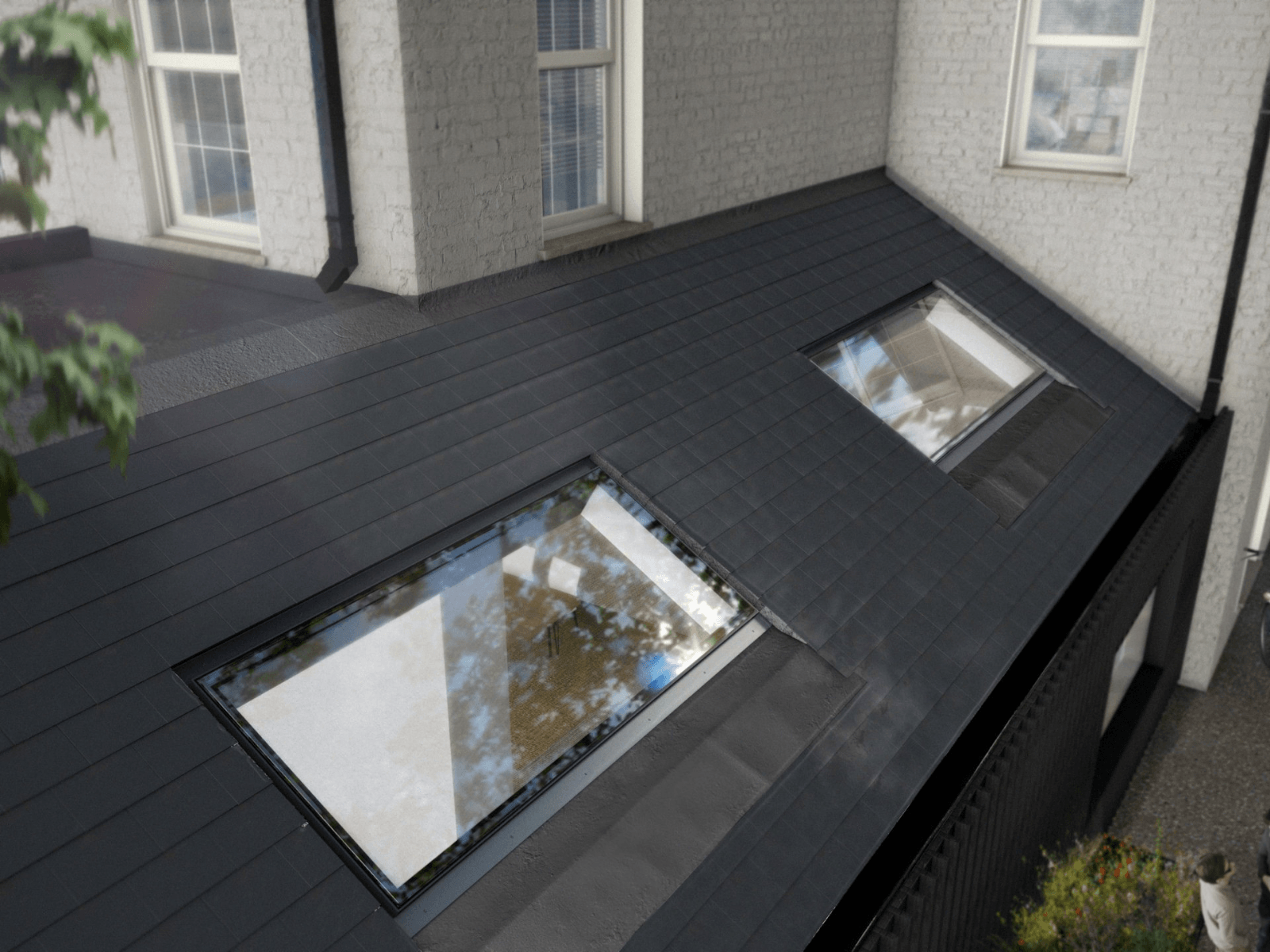 flat roof windows 