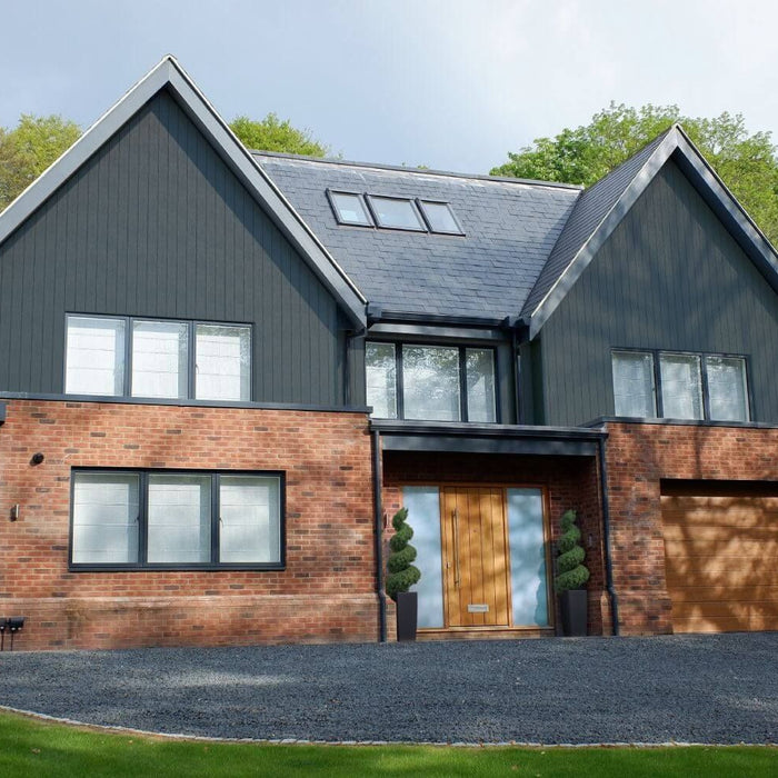 Anthracite Grey Vertical Coastline Composite Cladding: A Bold Fusion of Style and Durability"