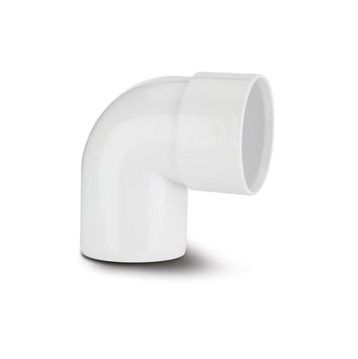 White 90° Spigot Bend 40mm