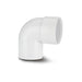 White 90° Spigot Bend 40mm