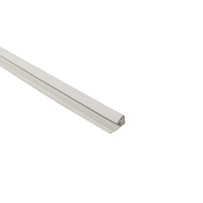 2-Part 8mm End Profile | White | Plastic