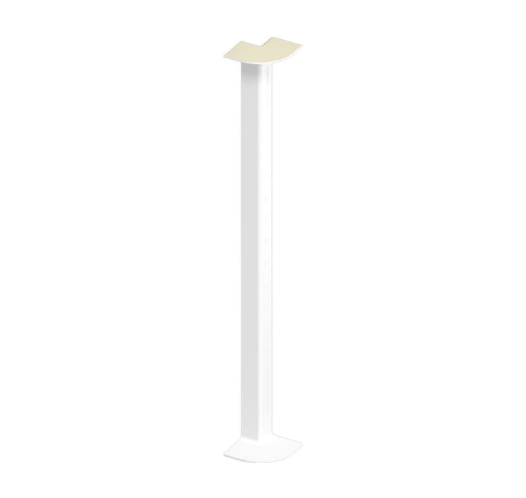 Cream Smooth Fascia Double Ended Internal Corner Trim (450mm Length)