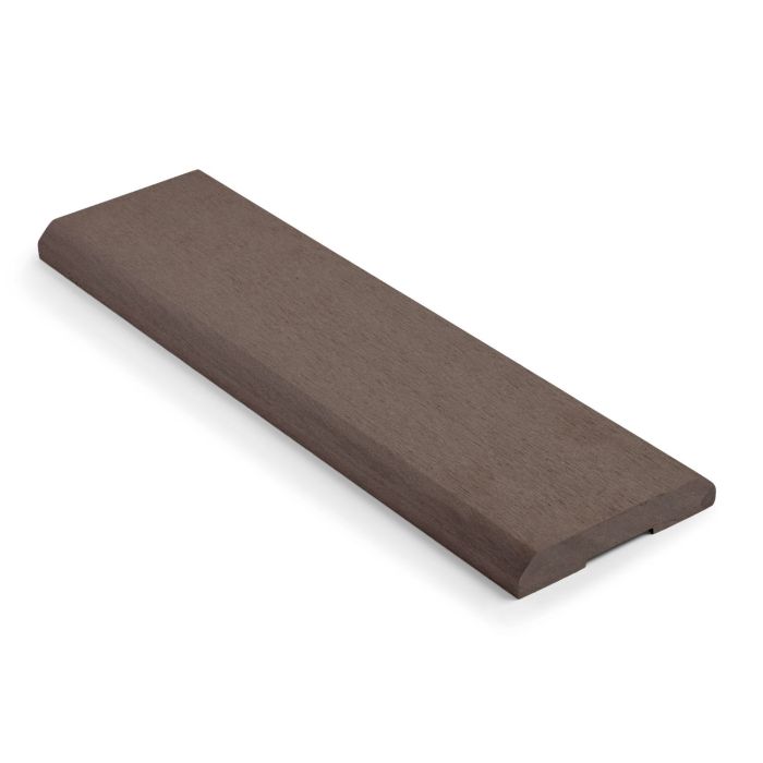 Walnut Composite Fence Full Top Cap 140mm (4m Length)