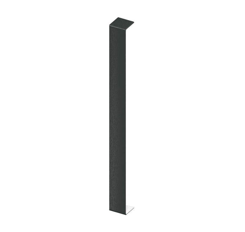 Anthracite Grey Woodgrain Fascia Double Ended Joining Trim (450mm Length)