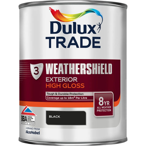 Dulux Trade Weathershield High Gloss Black