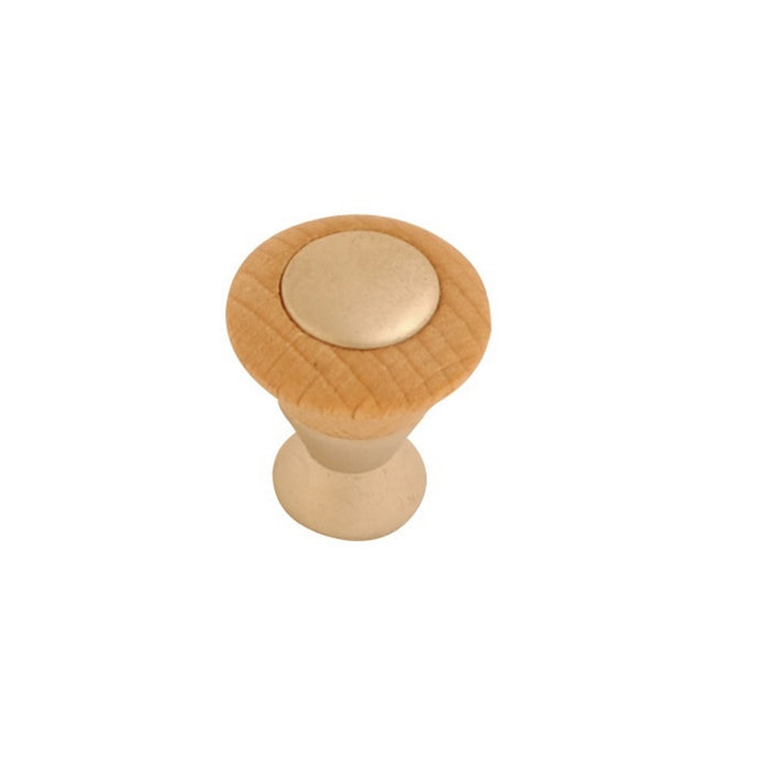 Matt Nickel/Beech Knob 20mm