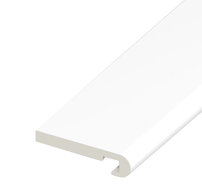 White Bull Nosed Fascia Board (5m length)