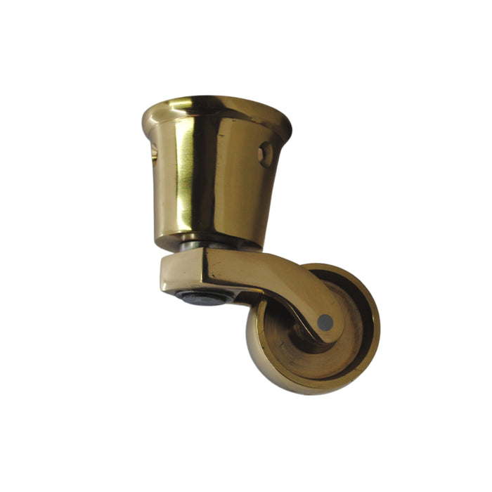 Brass Single Wheel Cup Castor
