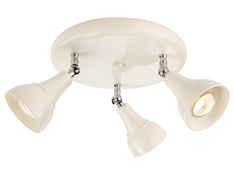 Country 3 Light Flush Ceiling Fitting