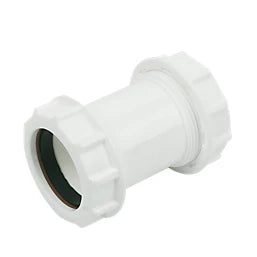 White Straight Connector 40mm (Unifix)