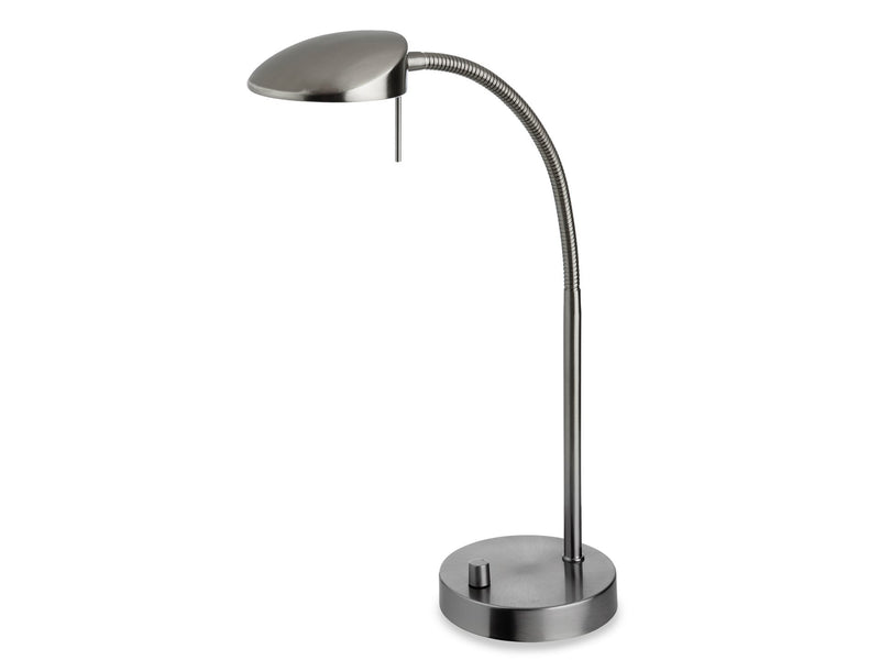 Milan LED Table Lamp - Brushed Steel