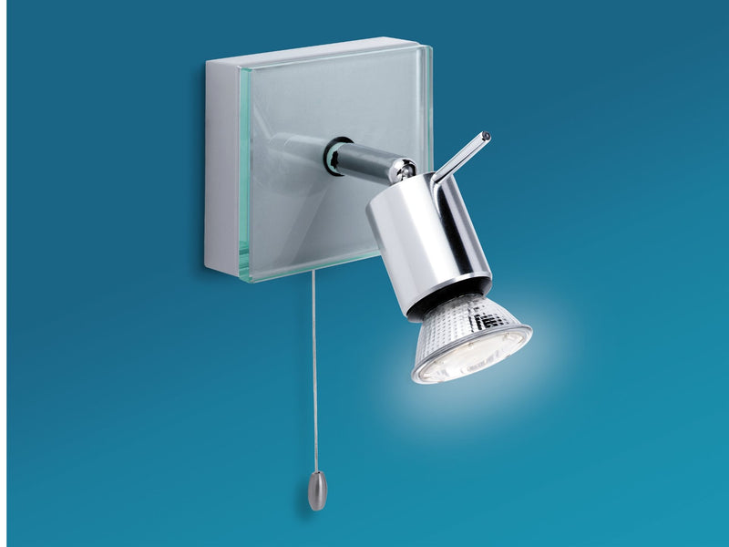 Aqua Single Spot - Aluminium with Clear Glass