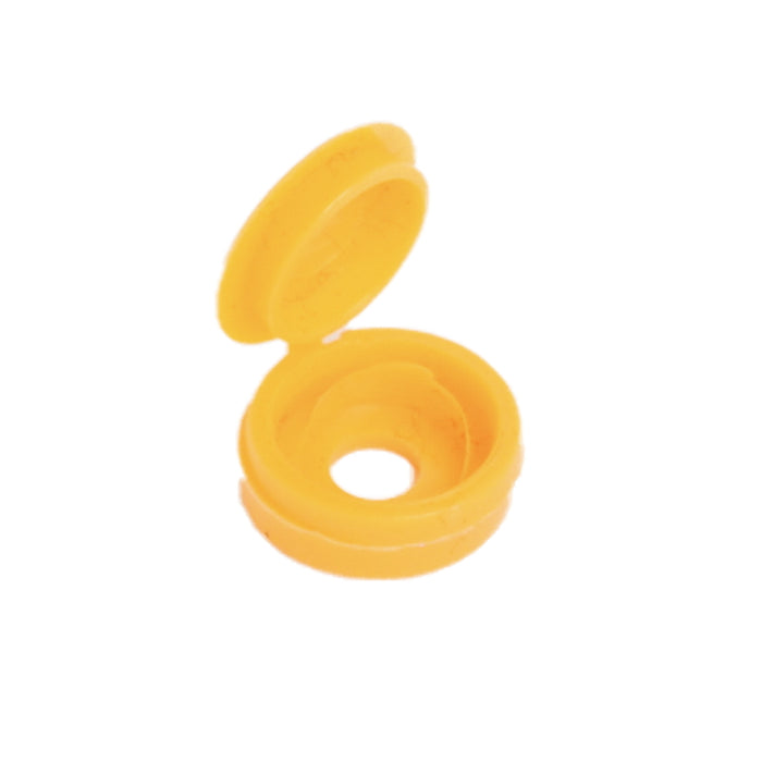 Hinged Screw Cover Cap Yellow (For Number Plates)