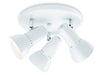 Lynx 100 3 Light Flush Ceiling Fitting - White