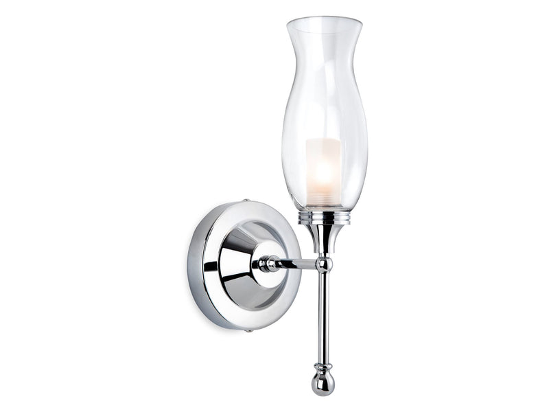 Aston Wall Light - Chrome with Clear Glass