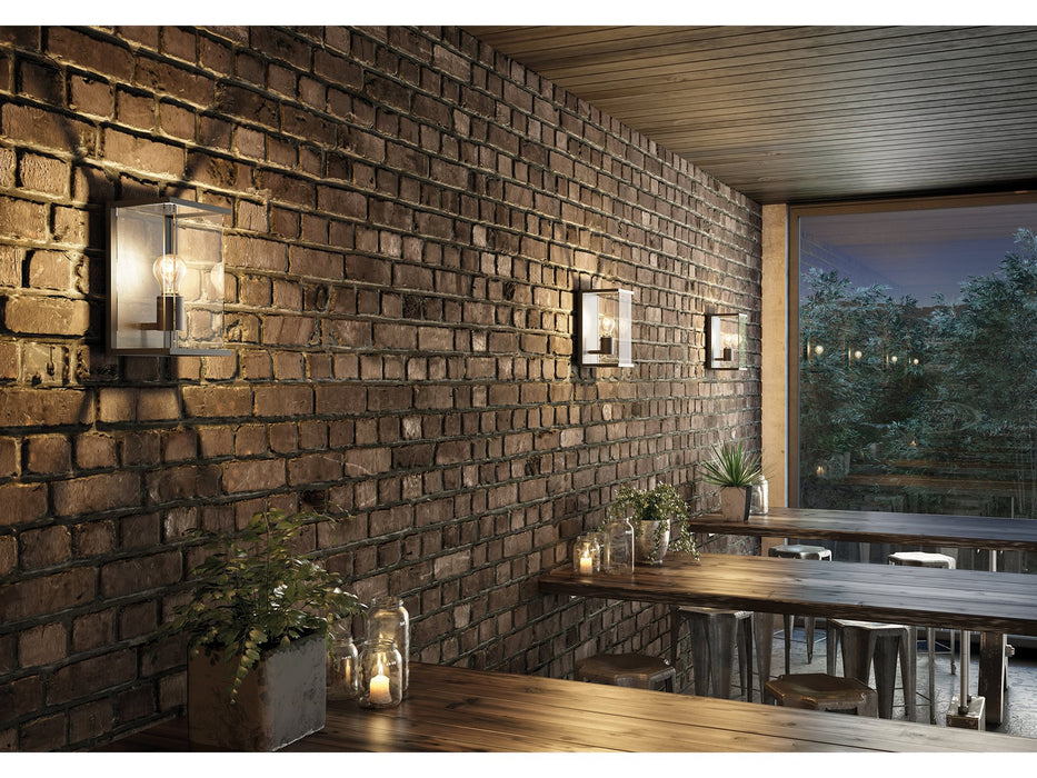 Carlton Wall Light - Graphite with Clear Glass