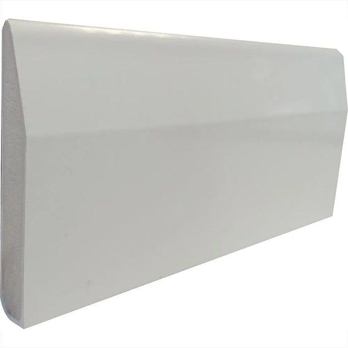 PVC Chamfered Skirting Board | 65mm | Gloss White