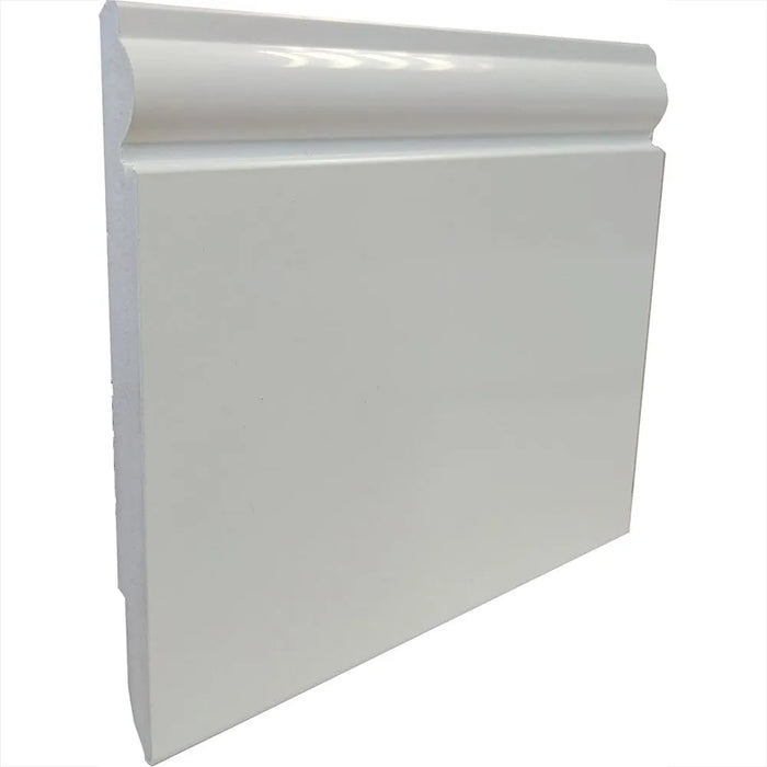 PVC Reversible Skirting Board | 125mm | Gloss White