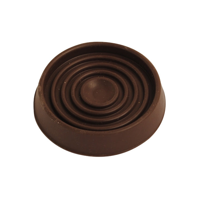 Caster Cup Brown Rubber 45mm