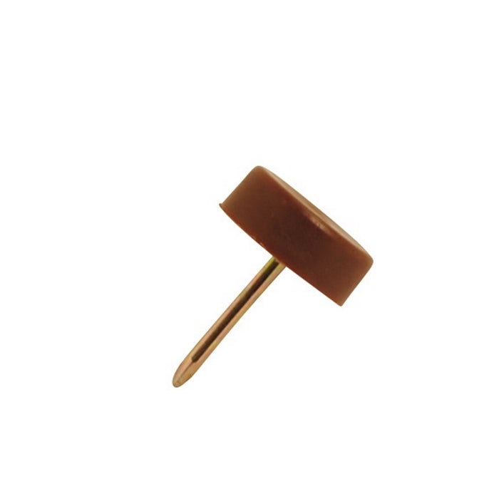 Furniture Glide Nail Brown 16mm Dia x 20mm Lgth