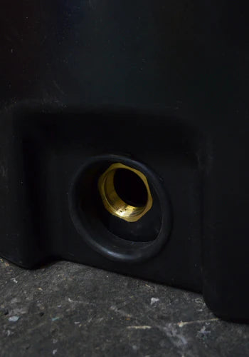 5100 Litre Cylindrical Insulated Water Tank - Non Potable - Black